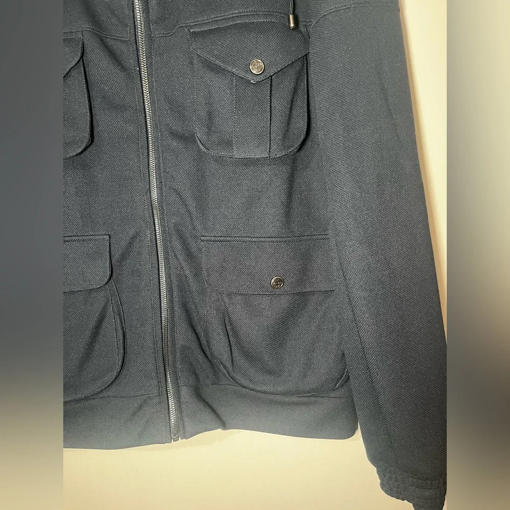 Zara Collection Mens Full Zip Jacket Blue 100%Polyester 
 Long Sleeve Casual XL - Picture 4 of 7
